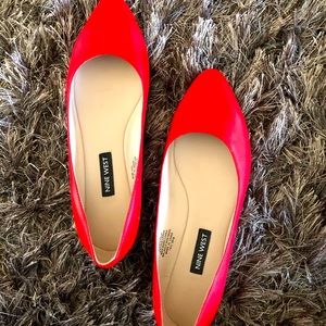 Nine West Red Flats